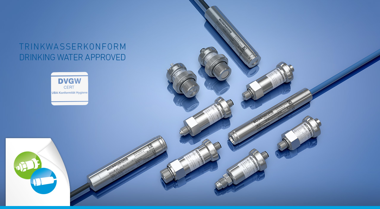 Trinkwasserkonforme Drucktransmitter und Füllstandssonden